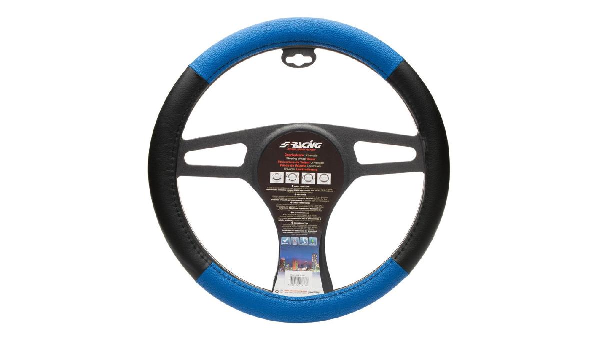 S-RACING+Couvre+volant+Trophy+1+couleur+bleu